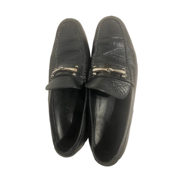 Gambinelli Made in Colombia size 42 black leather loafers - Picture 2 of 8